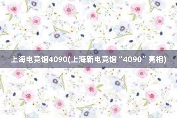 上海电竞馆4090(上海新电竞馆“4090”亮相)